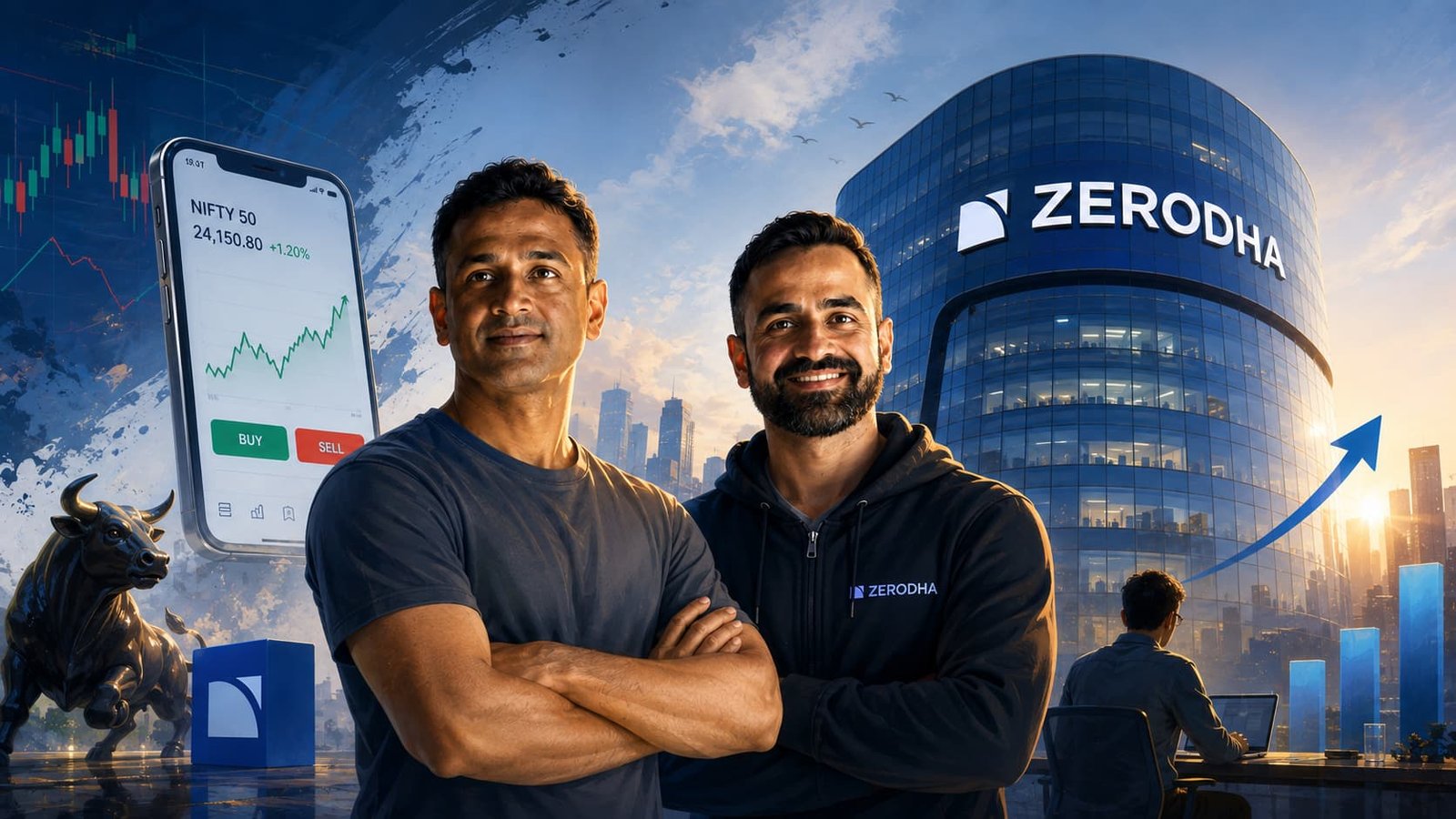 The ₹20 Idea That Broke Wall Street’s Rules: How Zerodha Built a ₹30,000 Crore Empire